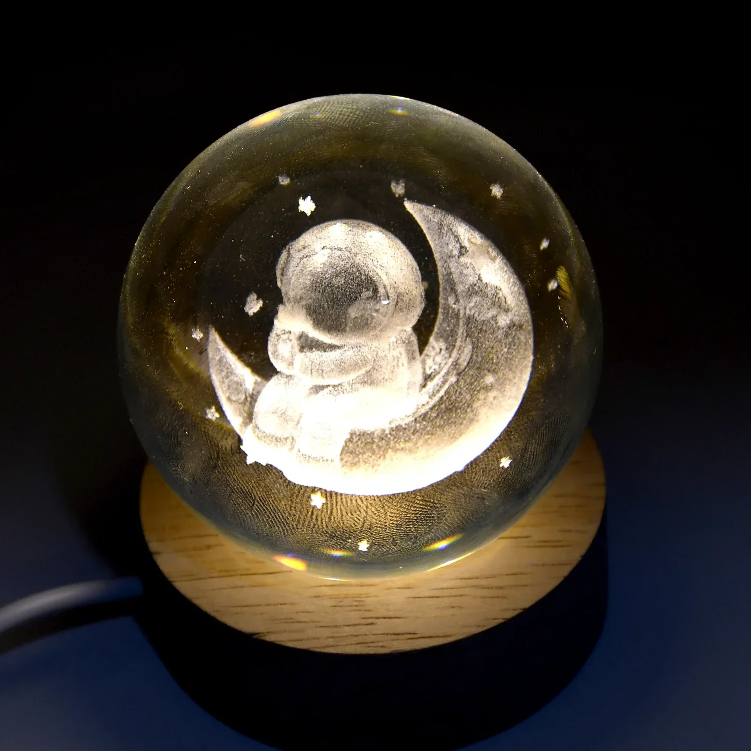 Premium Astronaut Ball Night Light Lamp Decorative Lamp For Living Room Decor (1 Pc) - Buy Online at Alikart