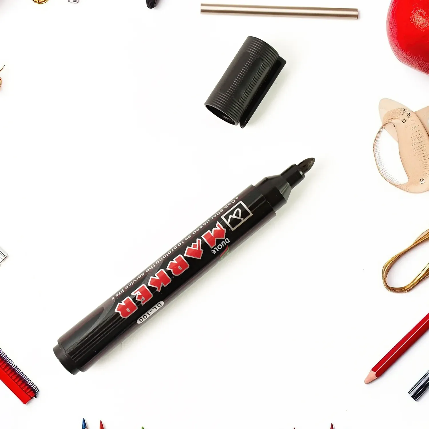 Premium Black Whiteboard Marker – Low Odor Ink & Quick-Dry Bullet Tip - Buy Online at Alikart