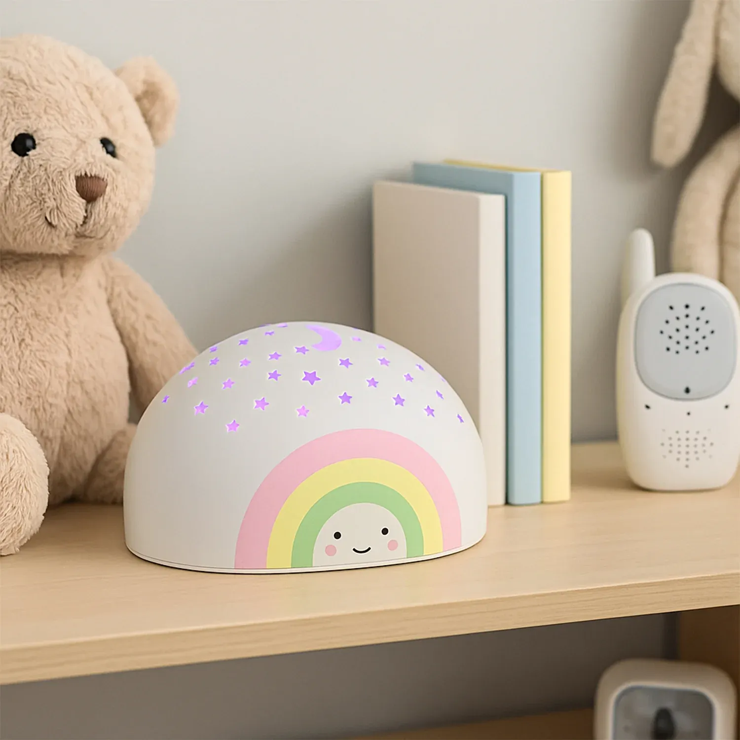 Rainbow Projector LED Night Light for Kids – Starry Sky Lamp - Detailed Feature View 3