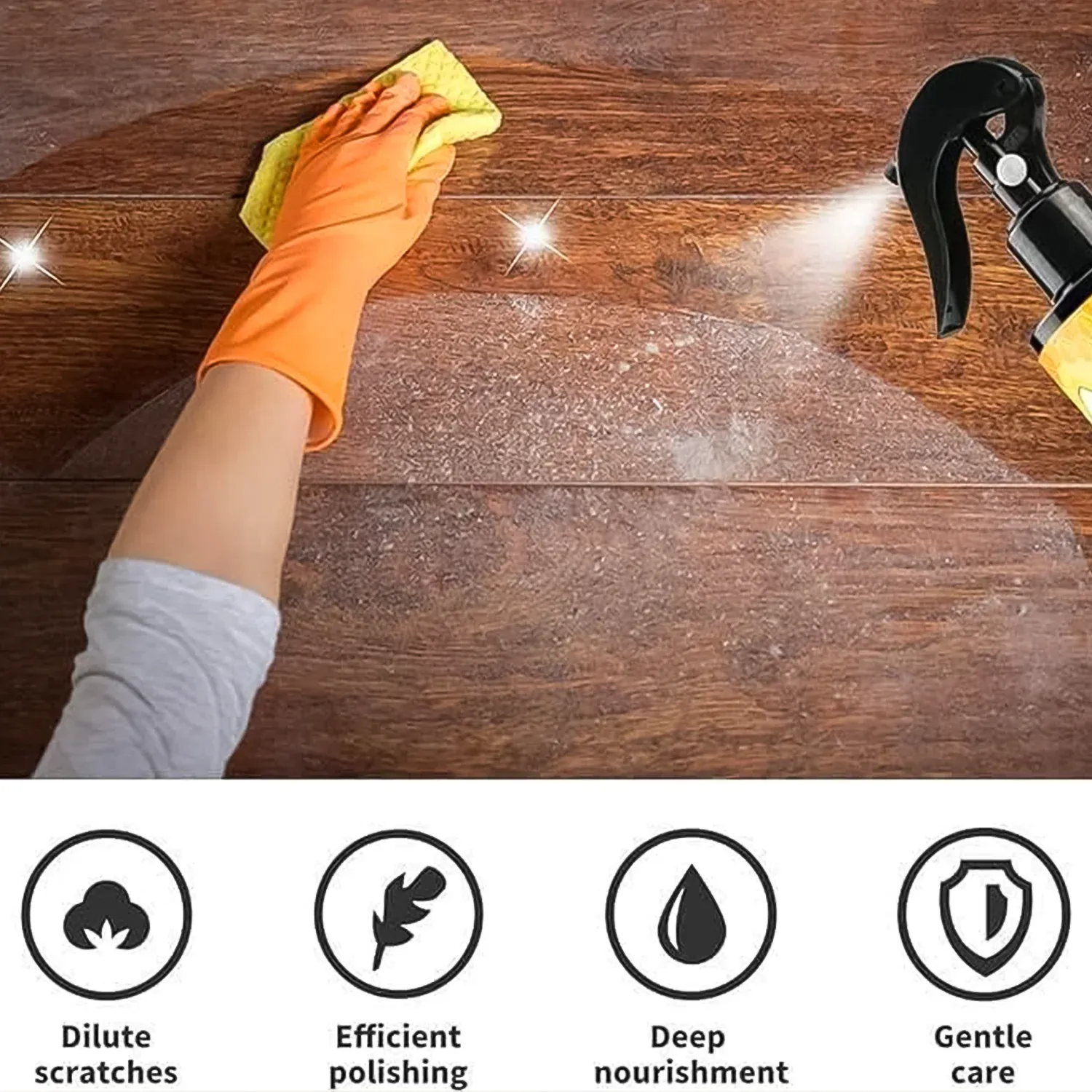 Beeswax Essential Oil Wood Polish Spray 120Ml - (Set) - Detailed Feature View 2