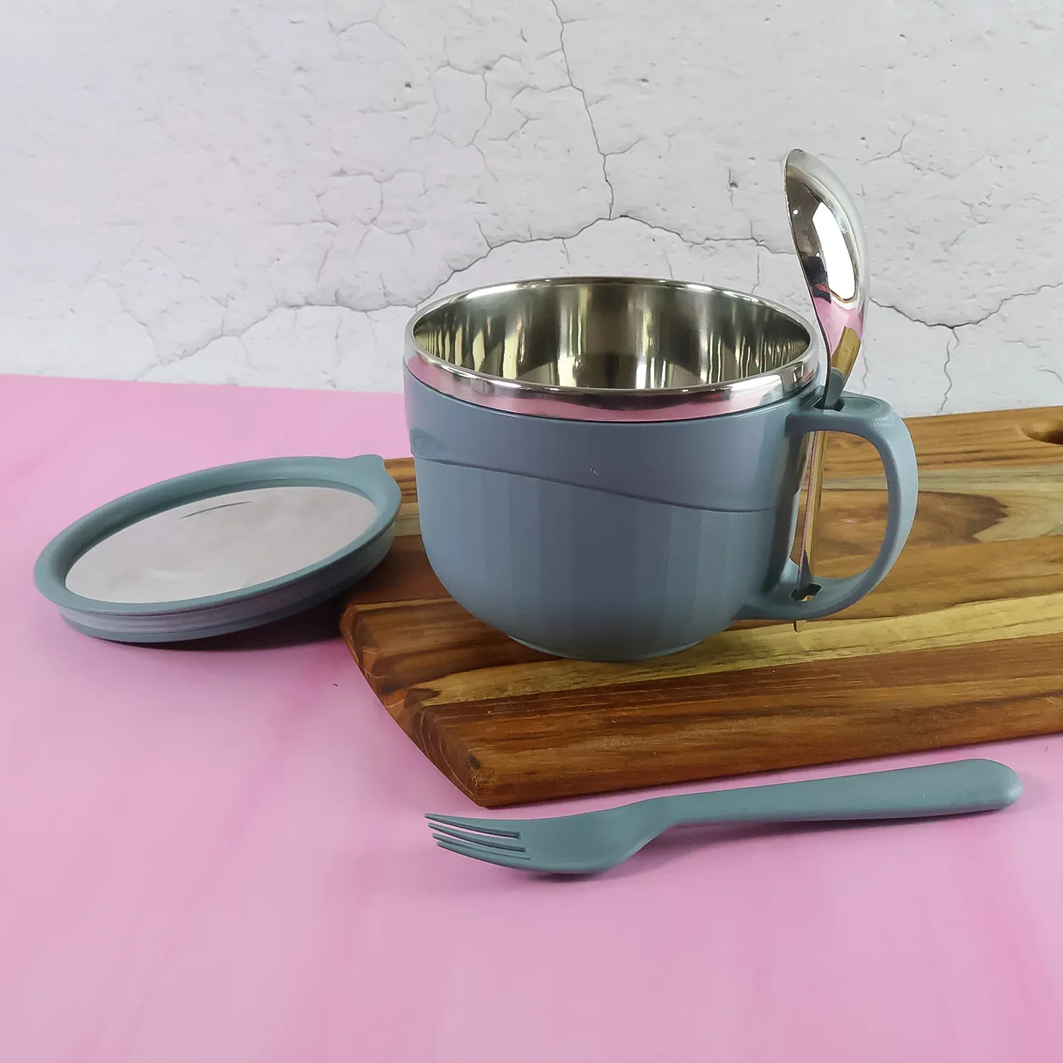 Insulated Soup & Noodle Bowl 700ML – Keep Meals Hot On-The-Go - Detailed Feature View 2