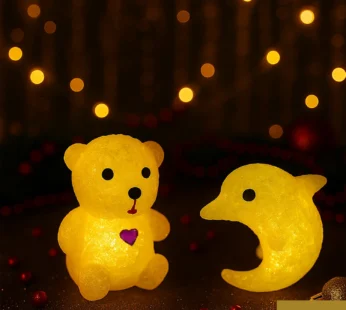 Unique Crystal Night Light: Multi-Shape LED Lamp (Mood Lighting)
