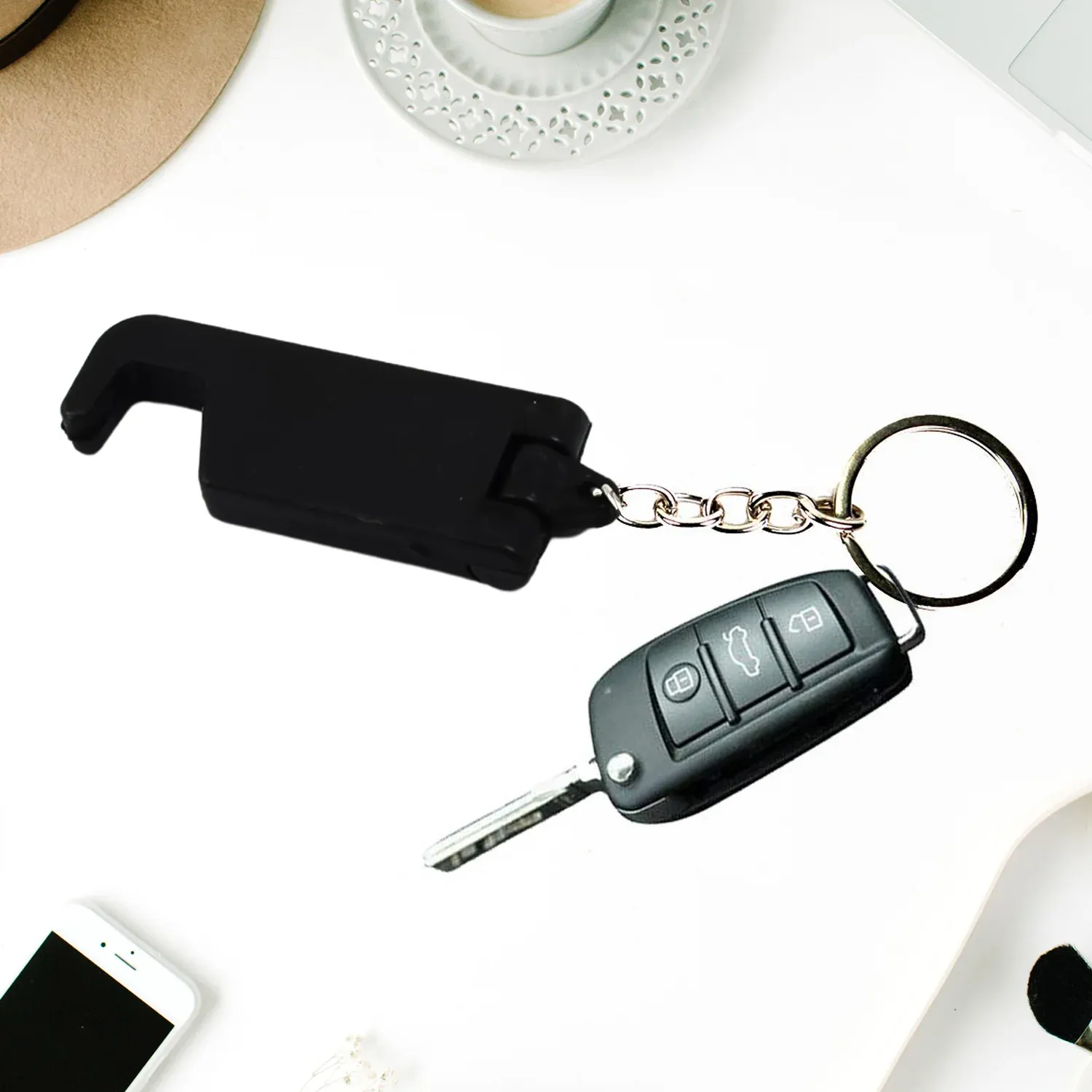Keychain Mobile Stand – 2-in-1 Phone Holder | PHOBIA - Detailed Feature View 5