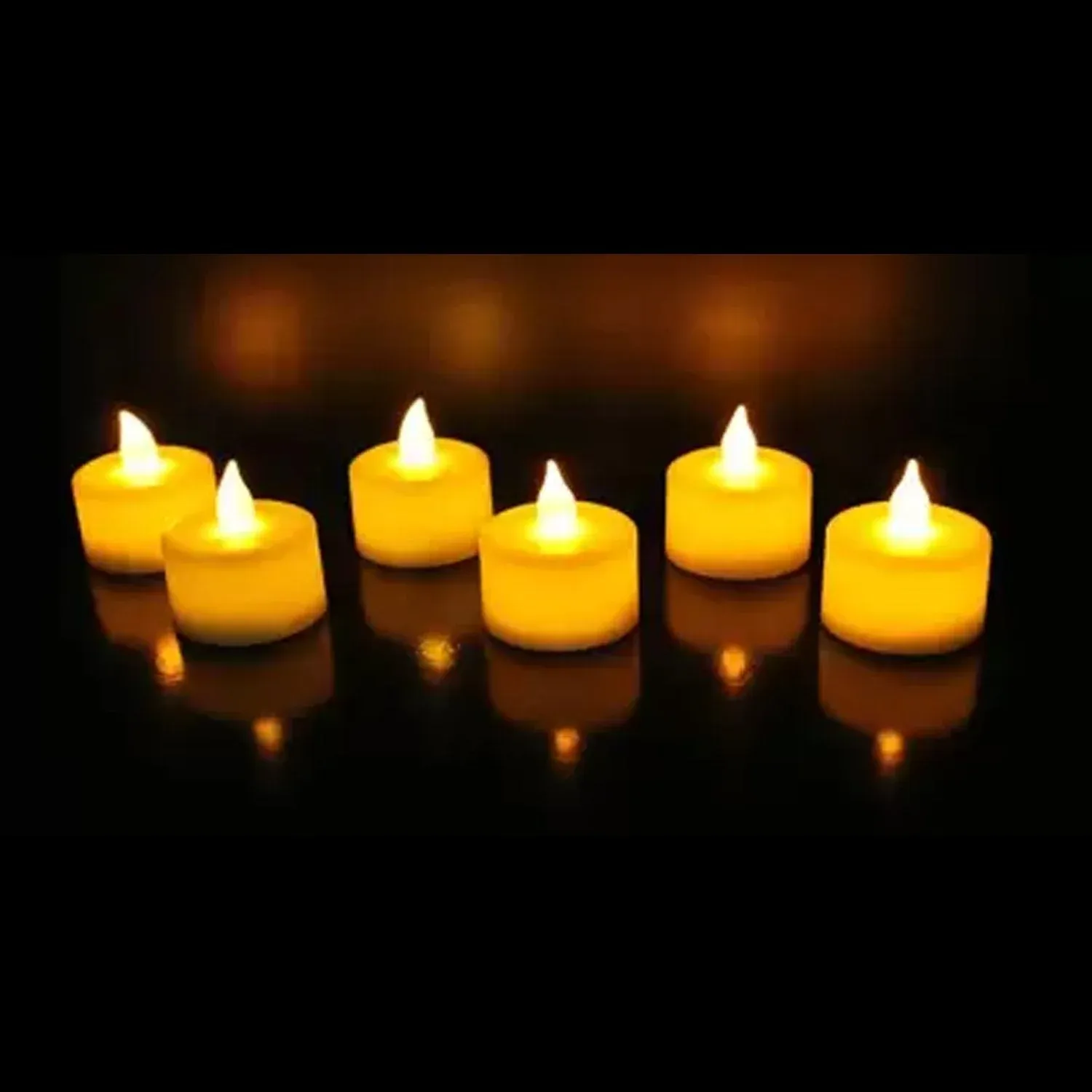 LED Tealight Candles – White 24 Pcs for Diwali Decor | Indo Glow - Detailed Feature View 2