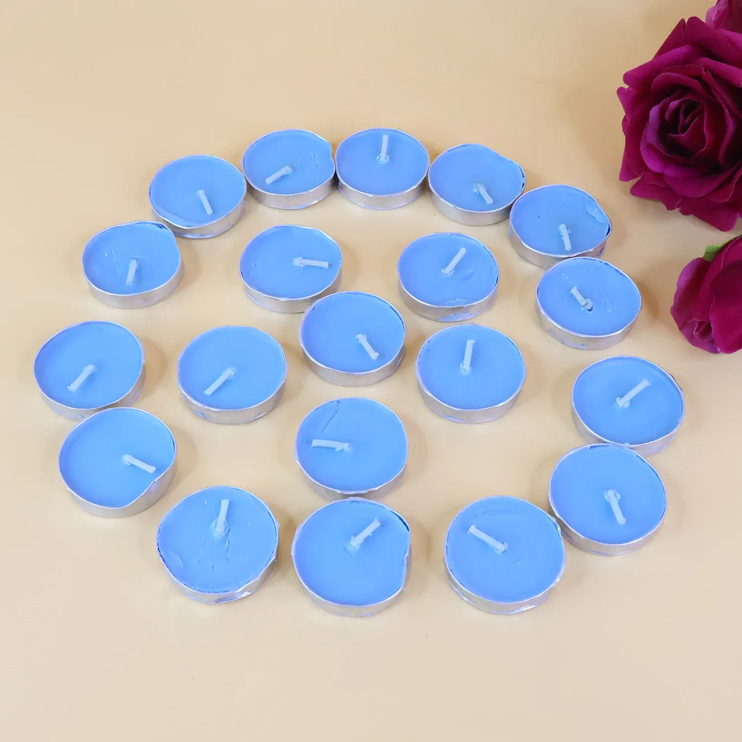 Tea Light Candles Set – 20 Multicolor Flameless Candles - Detailed Feature View 2