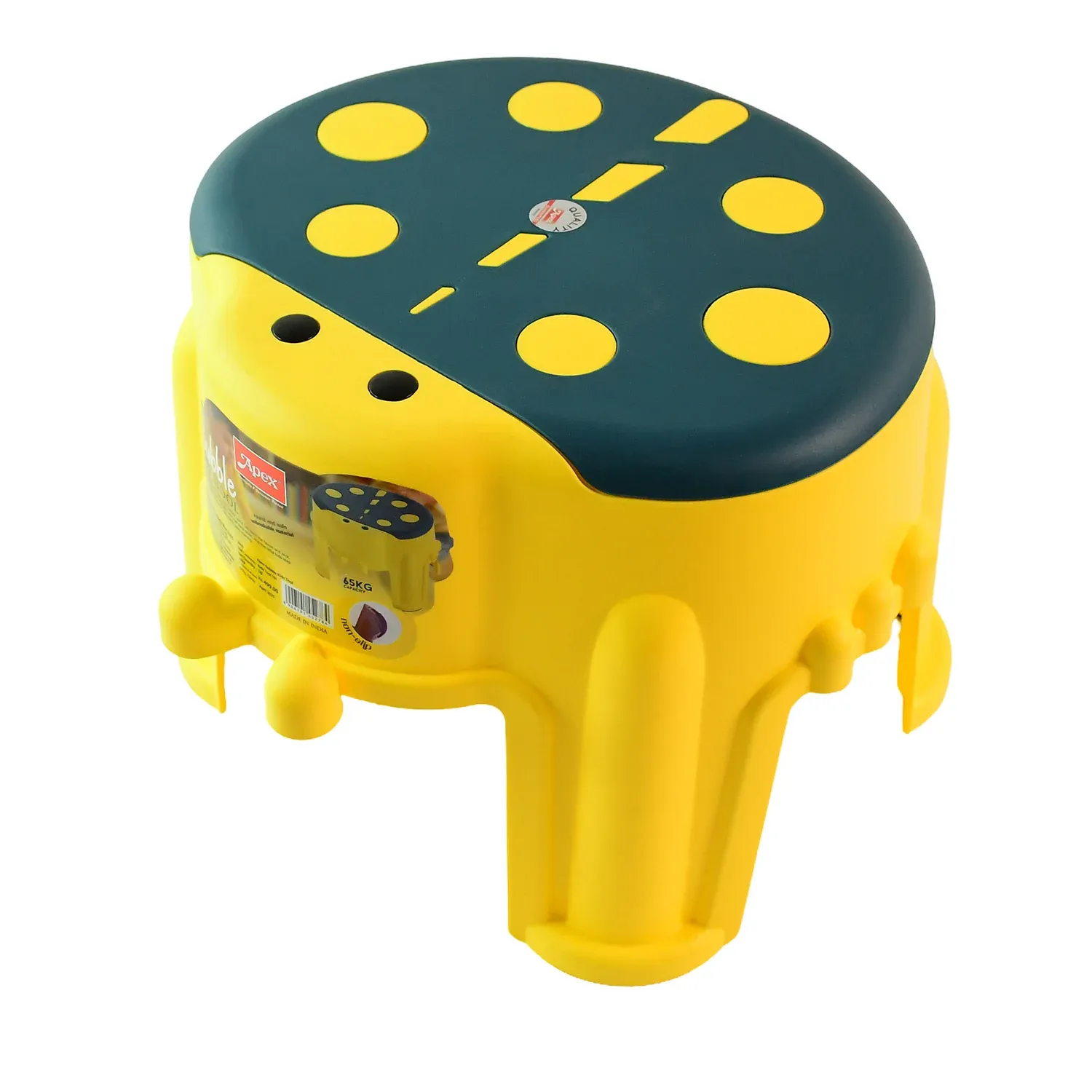 Kids Step Stool – Durable Apex Bubble Plastic with Non-Slip Seat - Detailed Feature View 4