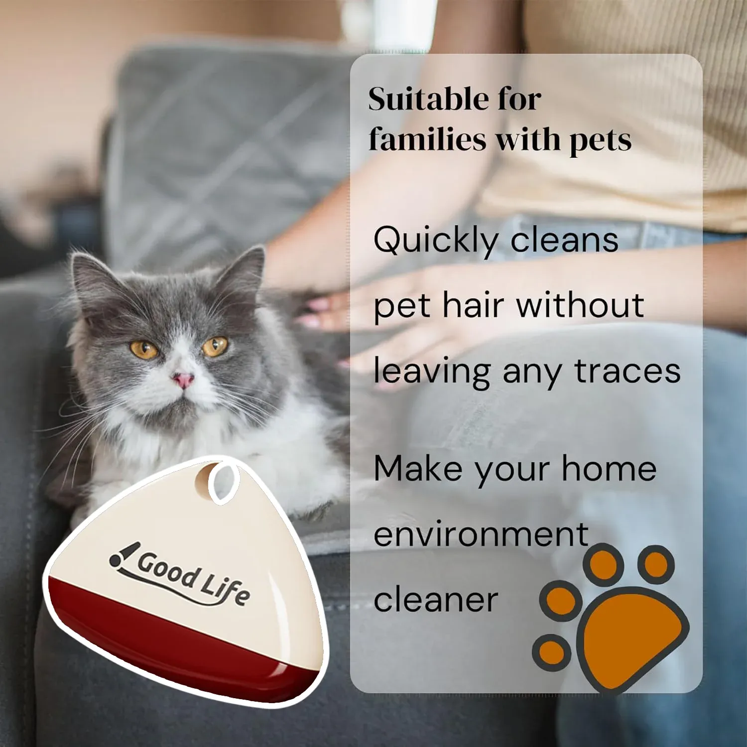 Reusable Small Lint Roller for Pet Hair & Fabric Cleaning - Detailed Feature View 5