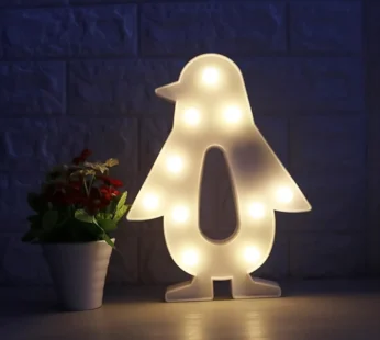 Penguin Shaped Light LED Light Kids Room (1 Pc / Battery Not Included)