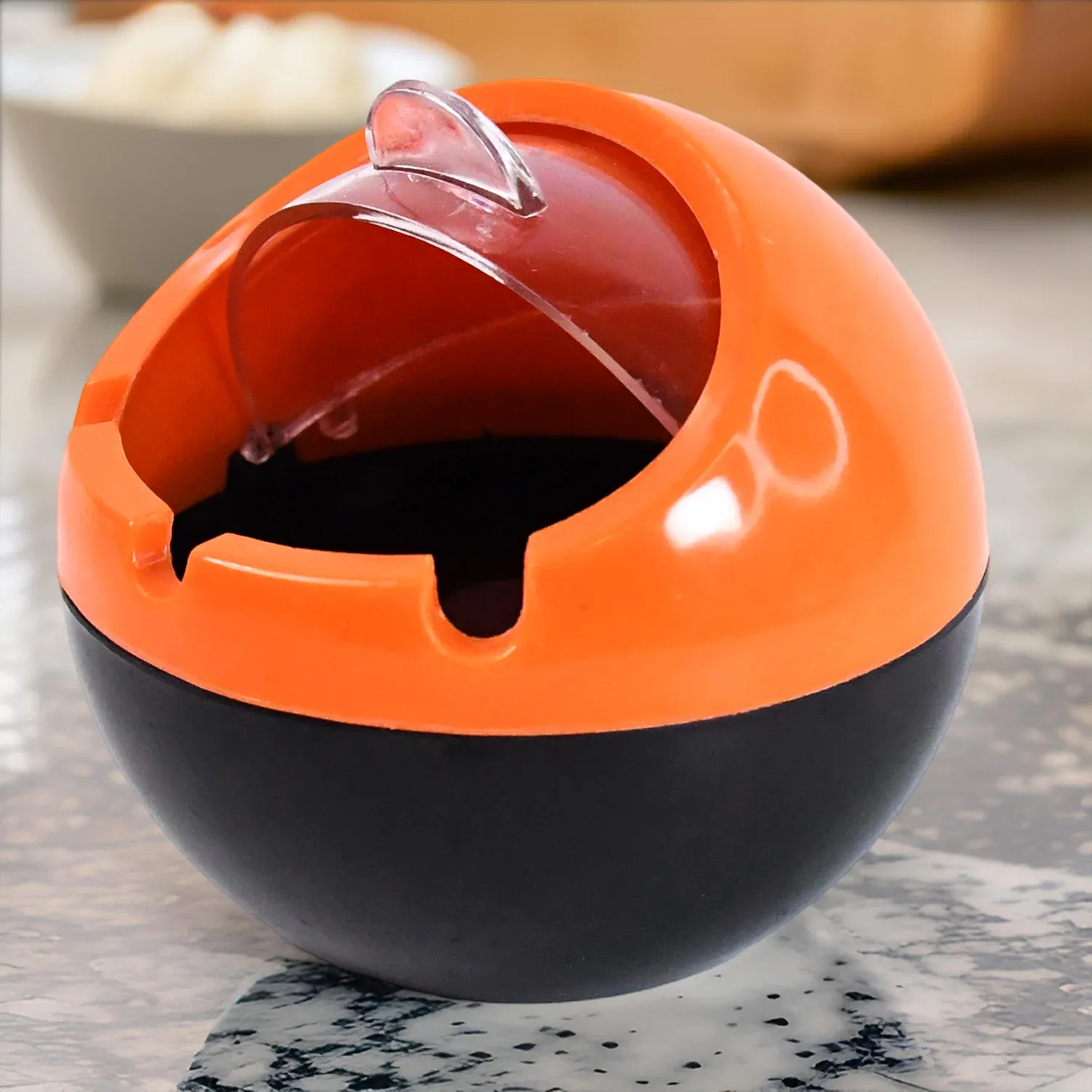 Premium Ball Ashtray with Lid – Windproof Portable PP Plastic Ashtray - Buy Online at Alikart