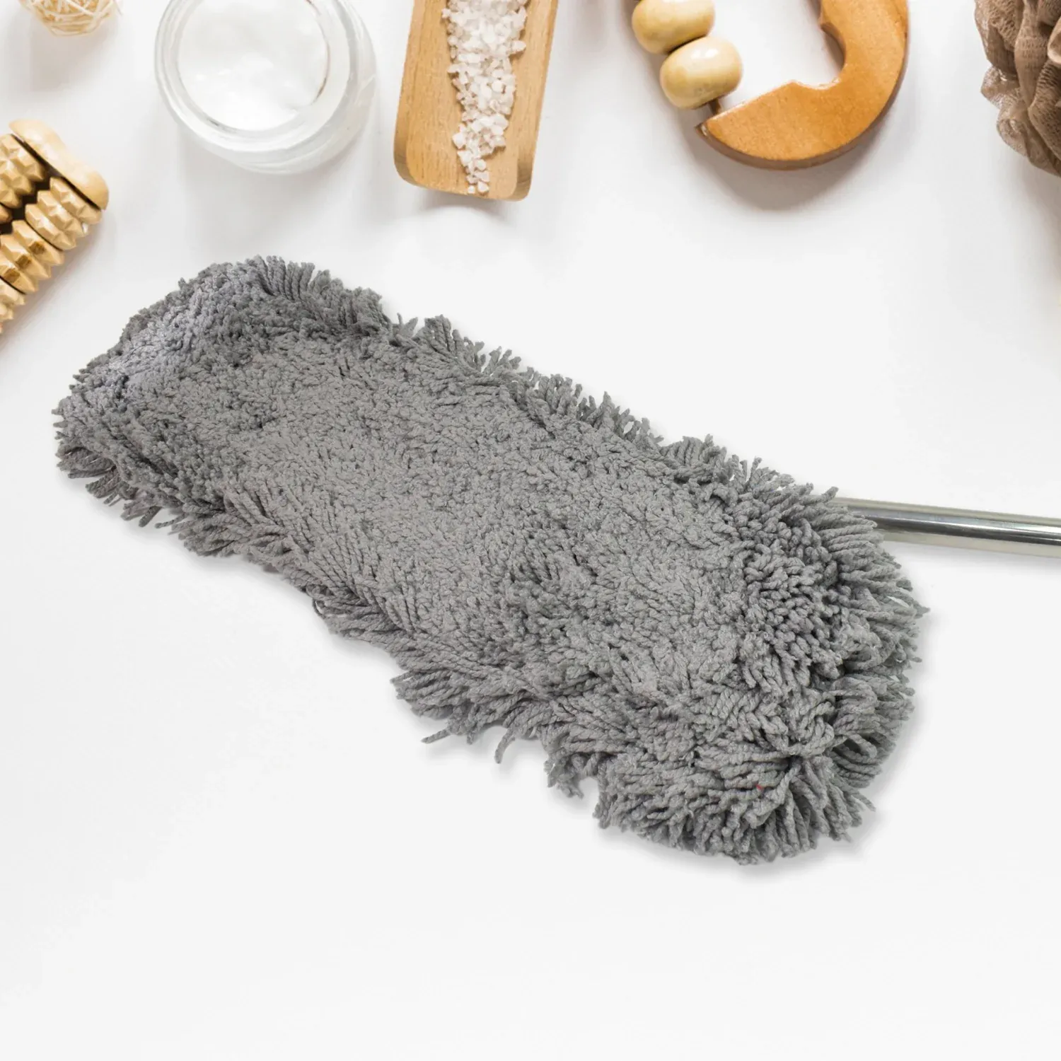 Wet & Dry Cotton Pad Floor Mop with Long Aluminium Handle - Large - Detailed Feature View 5