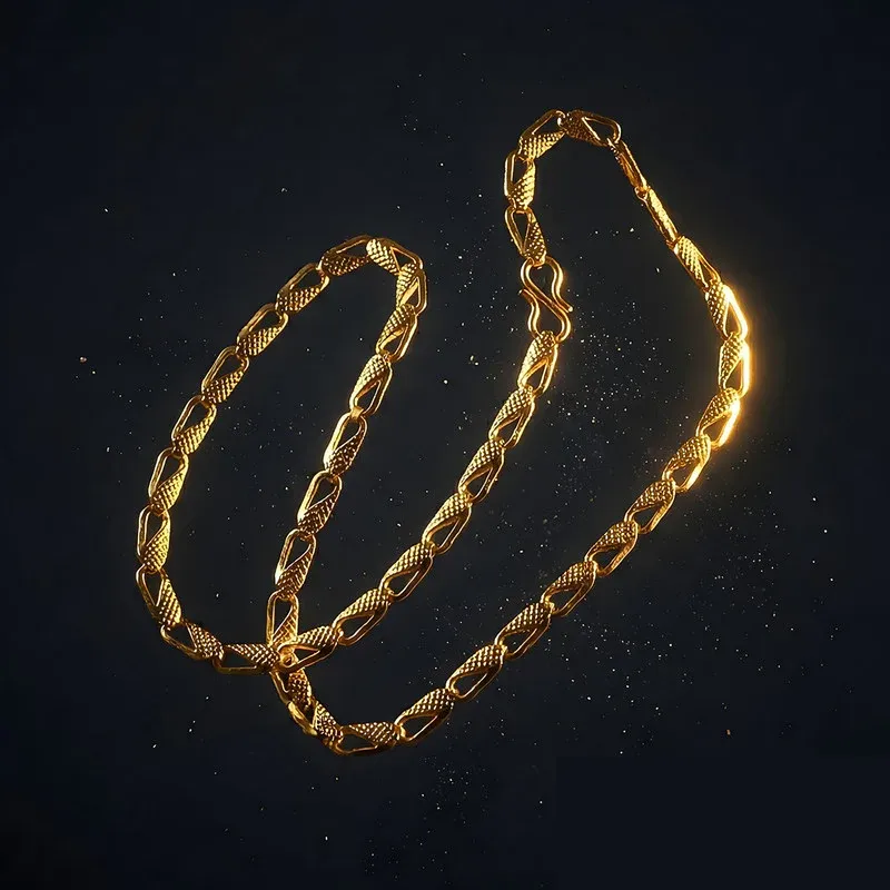 Classic Gold Finish Designer Chain for Men – Daily Wear - Detailed Feature View 4