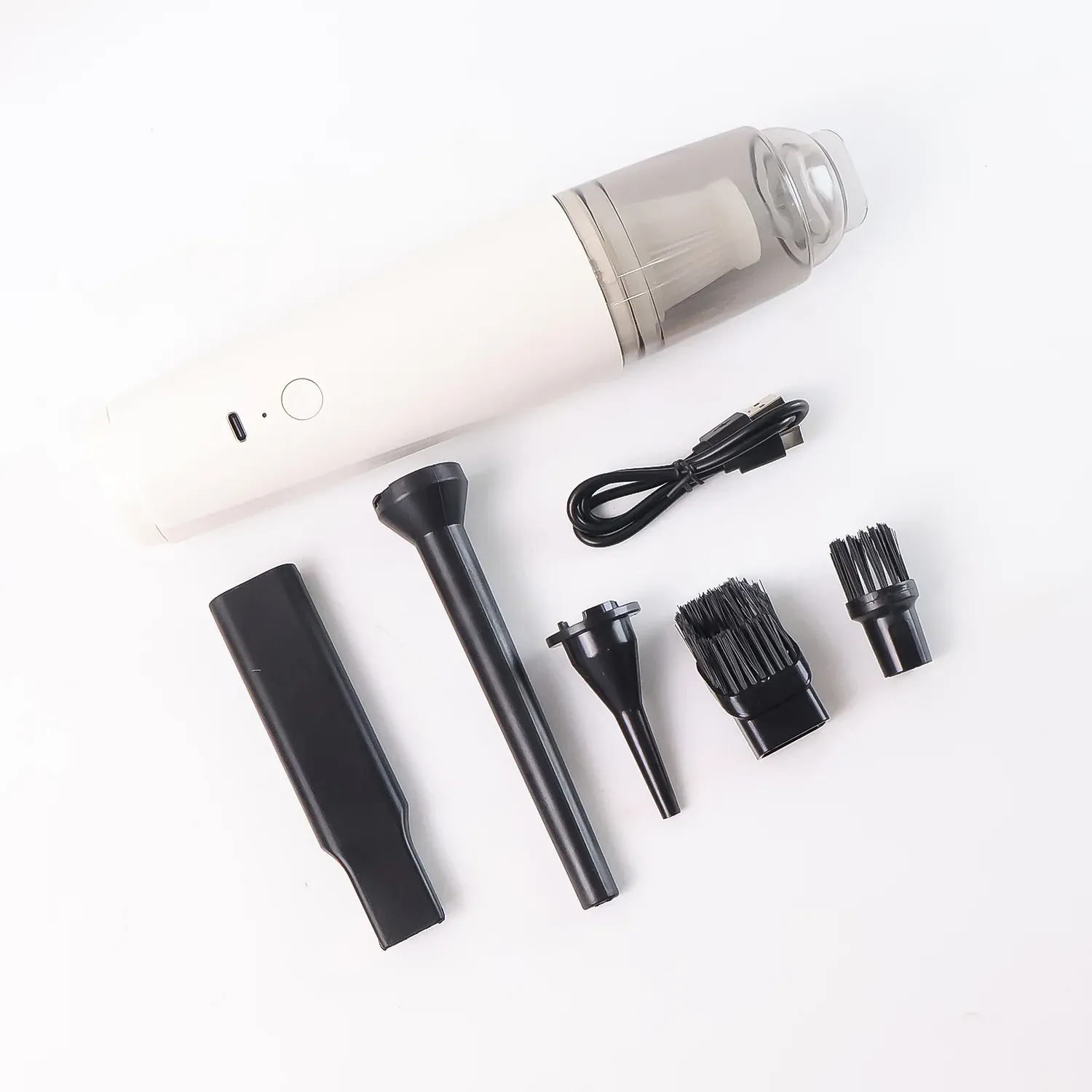 Cordless Rechargeable Mini Handheld Vacuum Cleaner Set with 5 Nozzles - Detailed Feature View 4