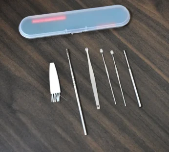 6-Piece Stainless Steel Earwax Removal Kit with Portable Case