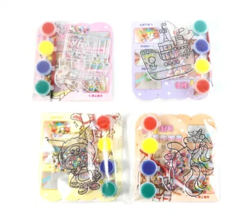 Kids Paint Coloring & Craft Activity Set with Beads (Mix Design, 1 Set)