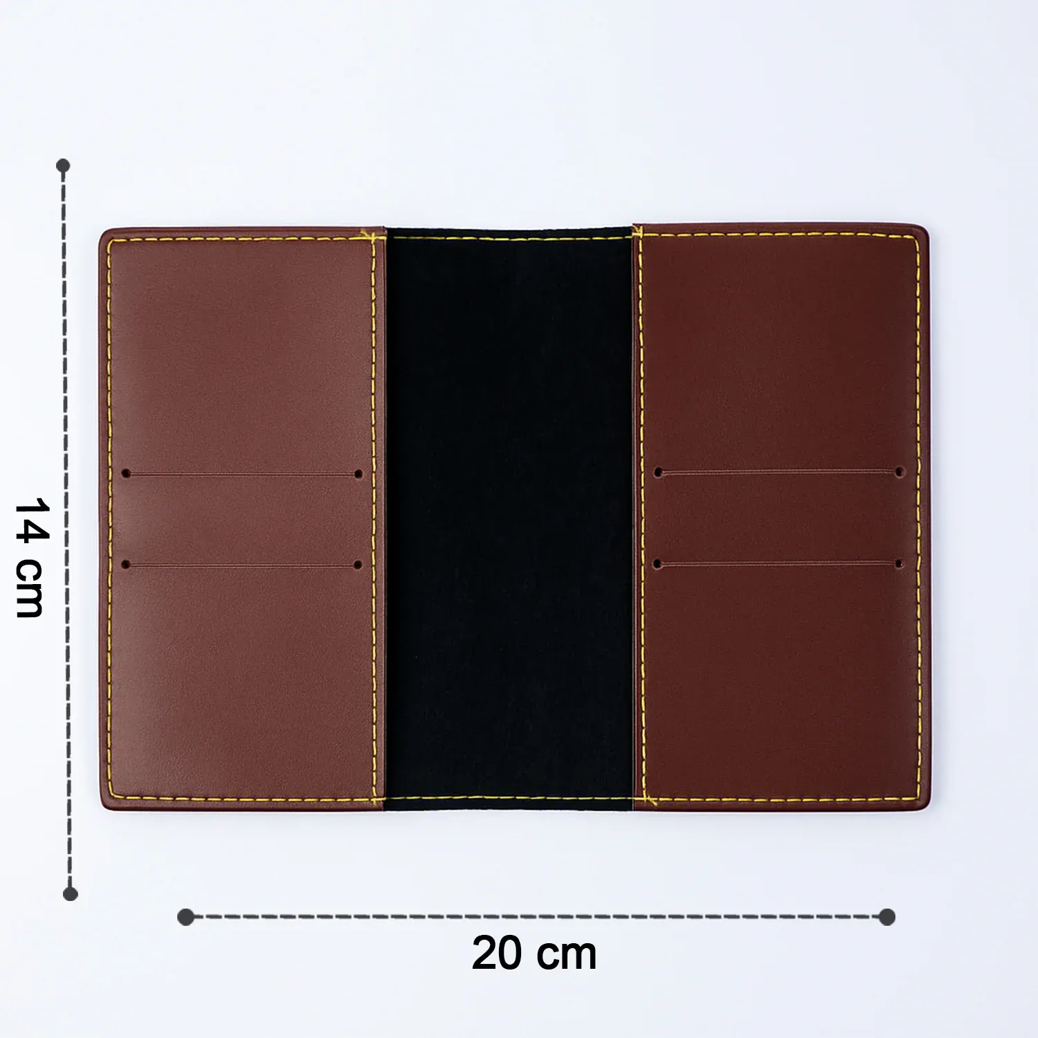 PU Leather Multipurpose Card Holder & Slim Travel Wallet (1 Pc) - Detailed Feature View 3