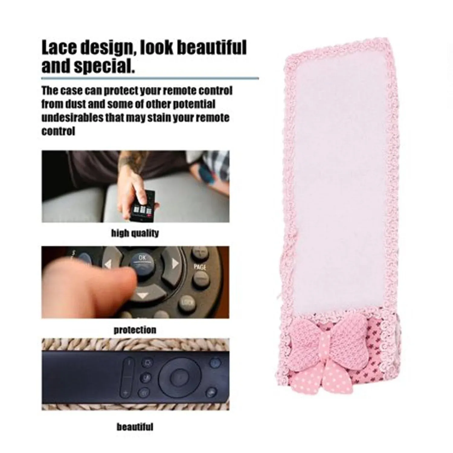 Remote Control Cover – 3pc Dust Protection Set | Velvet Wheels - Detailed Feature View 4