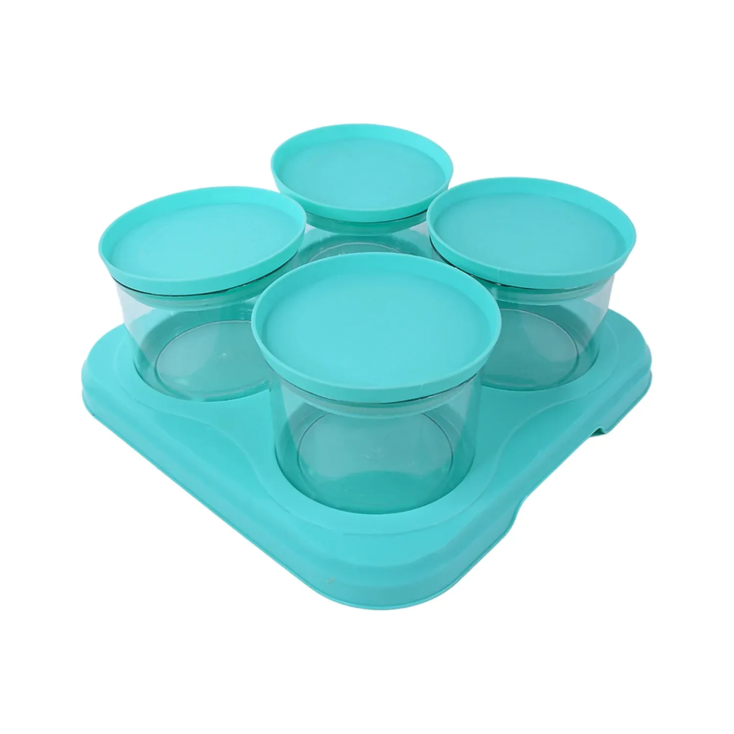 Mukhwas Dani Set – Airtight 4 Pc Jars with Stylish Tray | Organivo - Detailed Feature View 4
