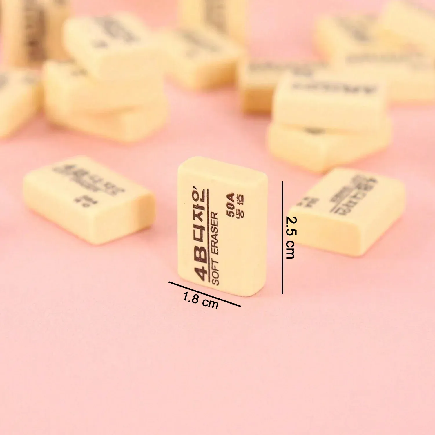 4B Erasers – Smudge-Free 30-Pack for Students | TinyTrendy - Detailed Feature View 4