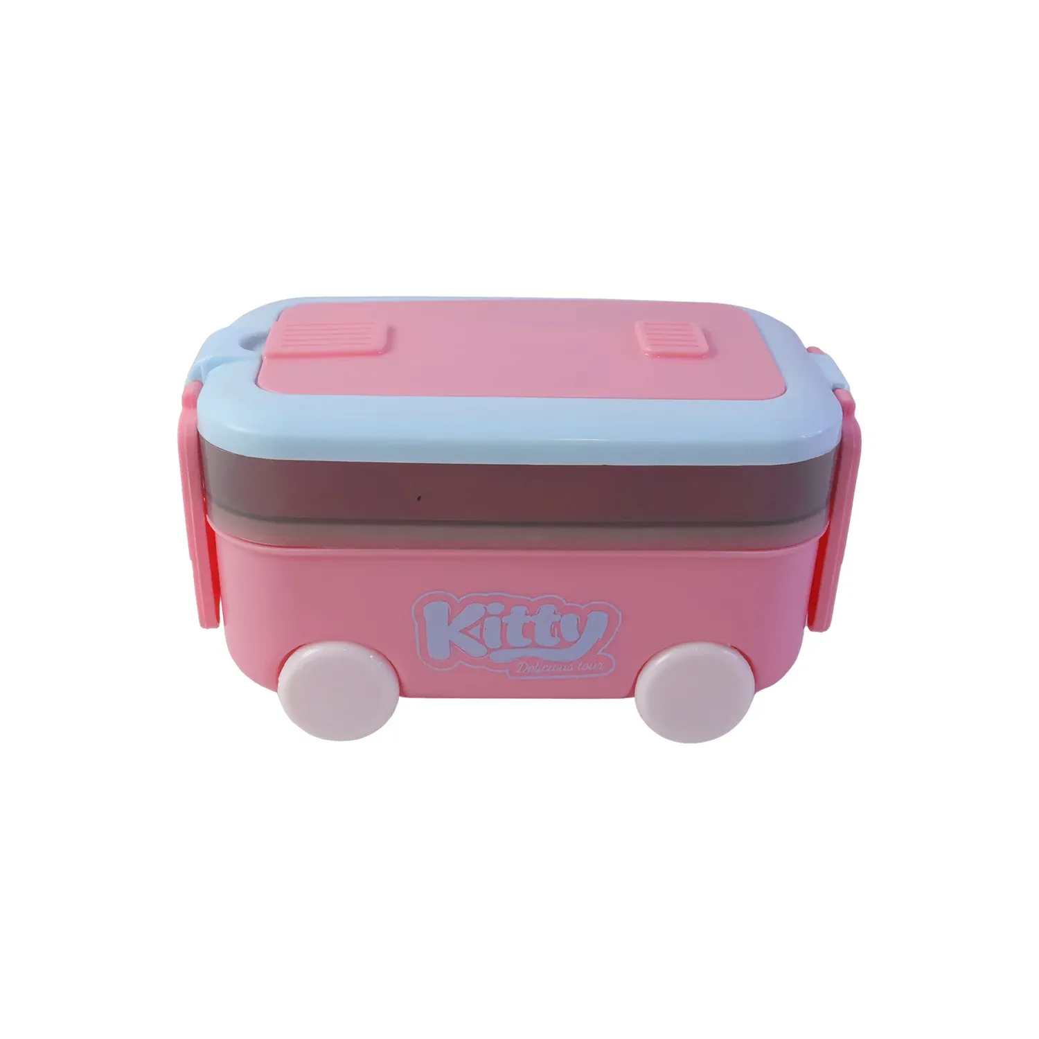 Kids Car Shape Lunch Box with Wheels – Fun and Leakproof Design - Detailed Feature View 4