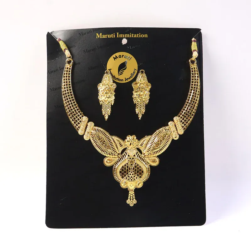 Meshwork Choker Necklace Set – Handcrafted Design for Festive & Bridal Looks - Detailed Feature View 5