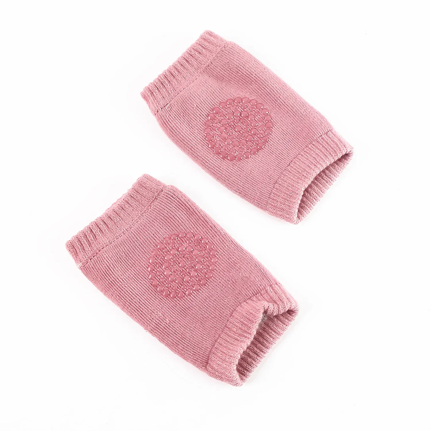Toddler Knee Protectors – Pink Wool Knit Leg Warmers - Detailed Feature View 4