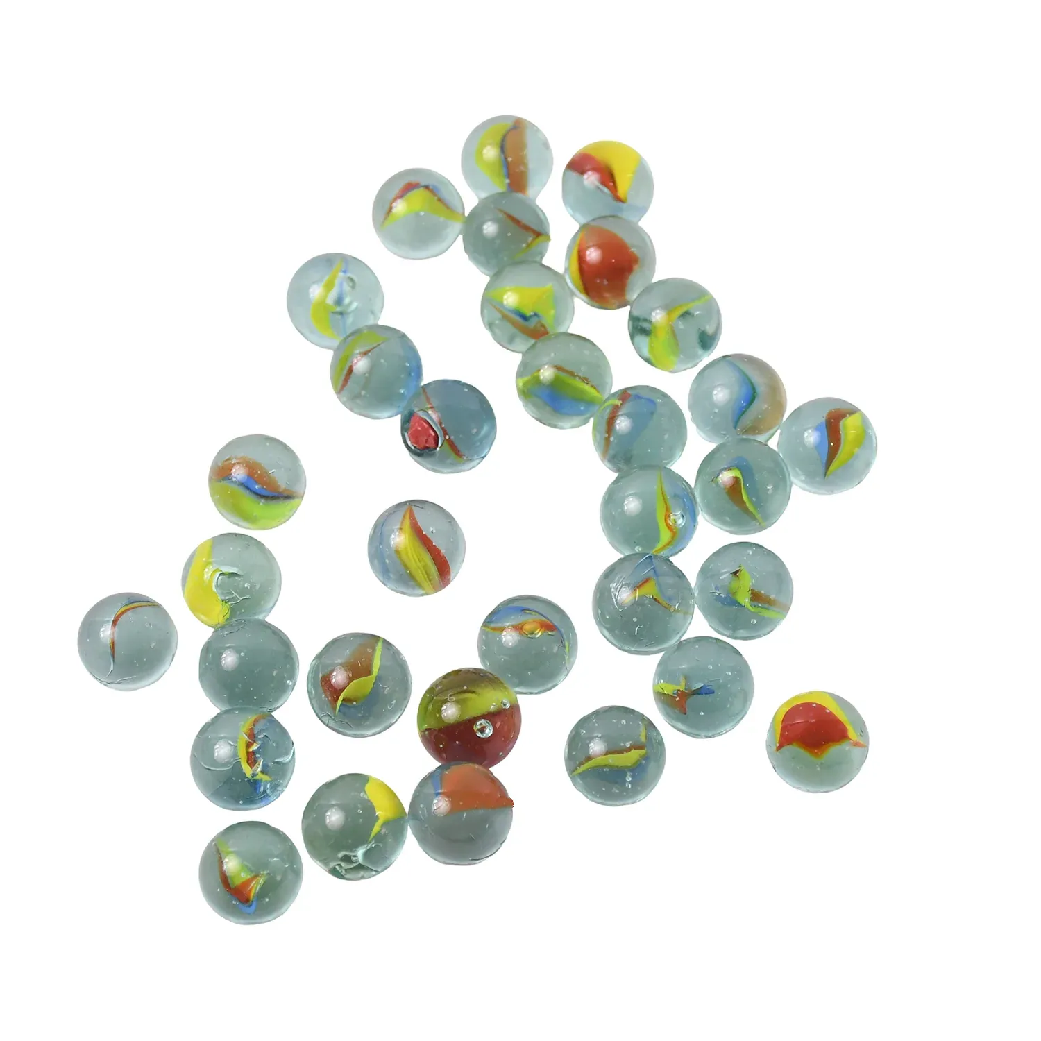 Classic Glass Marbles for Kids – Set of Approx 35 Vibrant Kanchas - Detailed Feature View 4