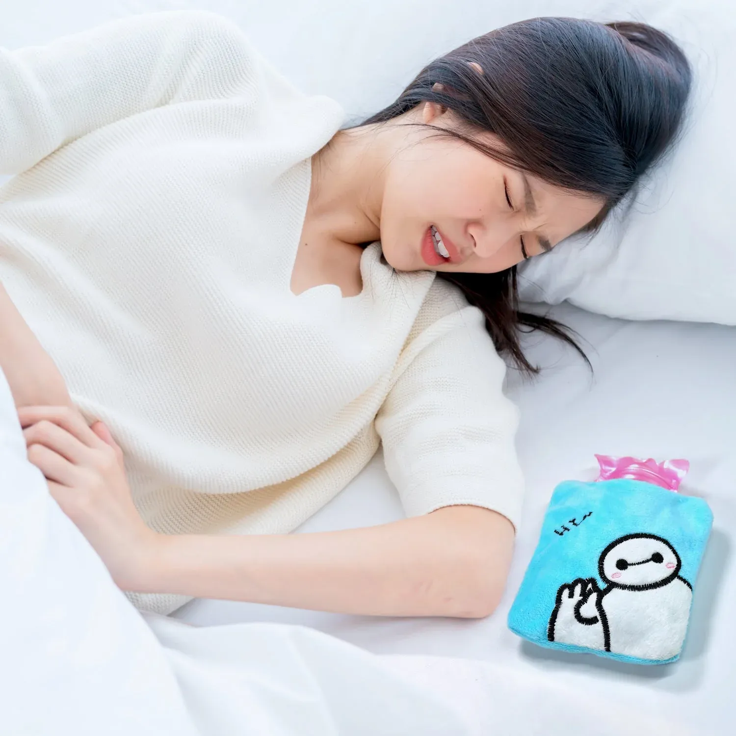 Hot Water Bag – Small Baymax Cover for Pain Relief | Velvet Wellness - Detailed Feature View 5