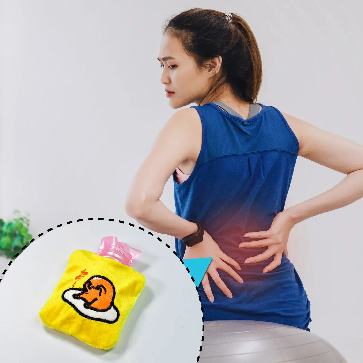 Hot Water Bag – Yellow Duck Cover for Pain Relief & Warmth | FitFuzion - Detailed Feature View 6