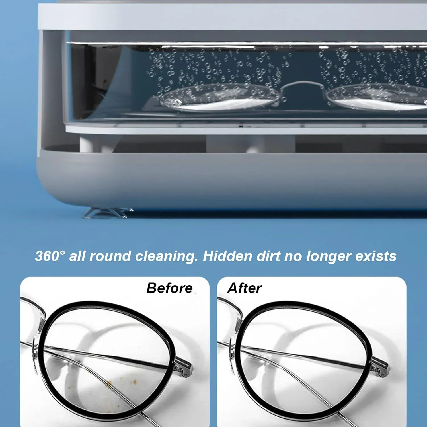 Portable Ultrasonic Jewellery Cleaner High-Frequency Vibration Machine - Detailed Feature View 5