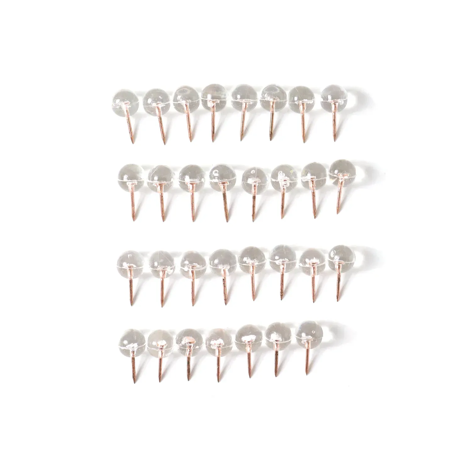 Transparent Crystal Head Push Pins Set for Notice Board (30 pc) - Detailed Feature View 4