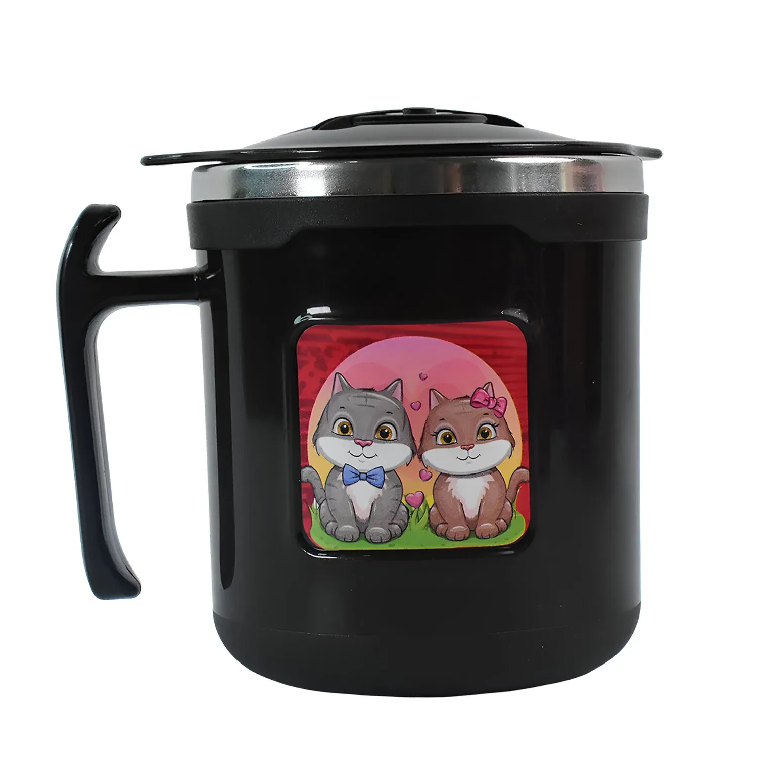 Cat Mug – 250 ml Insulated Stainless Steel for Kids & Gifting - Detailed Feature View 4