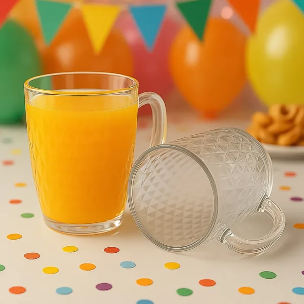 Apex Mocktail Mug Glass Set – 2 Pcs, 400ml Durable Polycarbonate