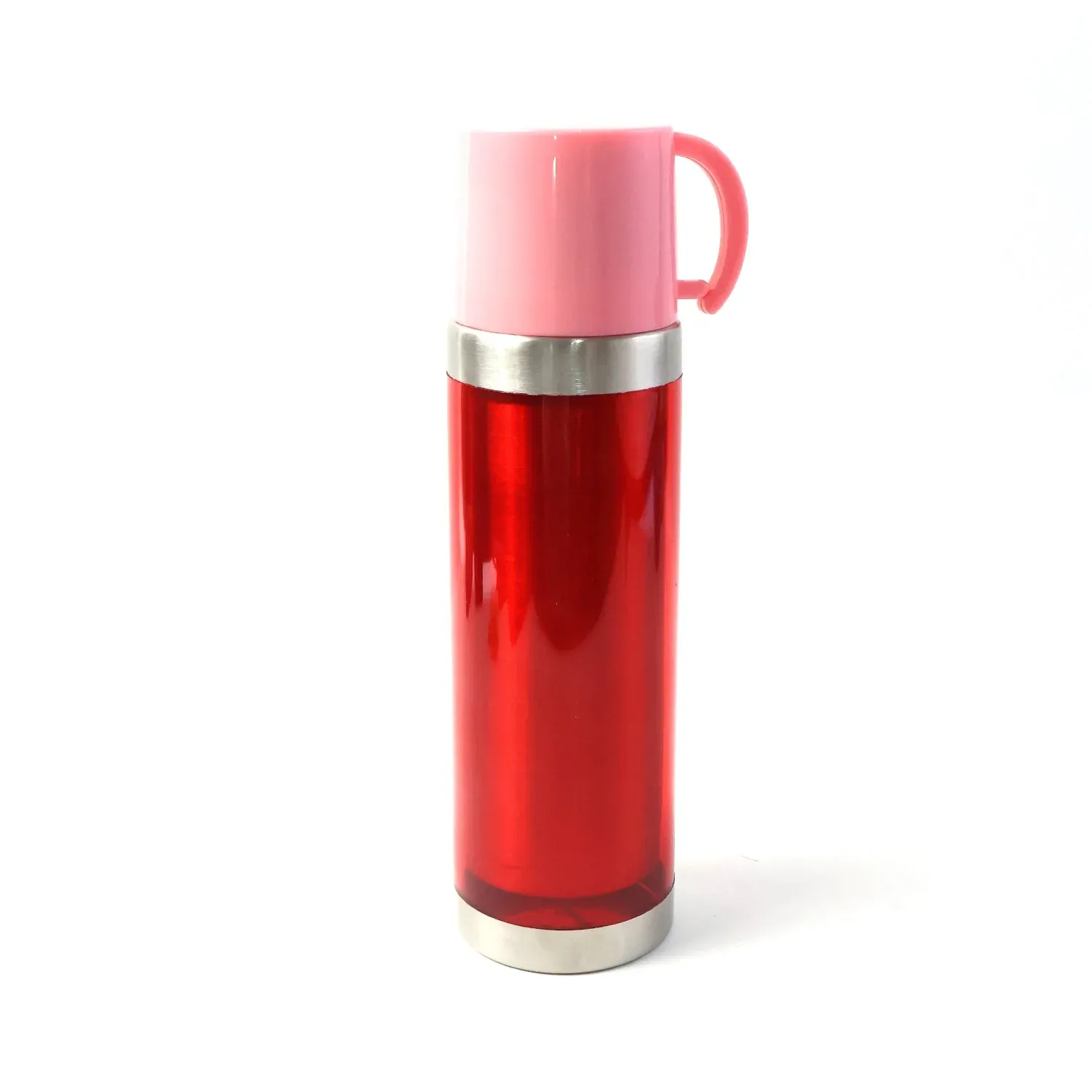 Insulated Travel Mug – Handle Lid & Stainless Steel Base 500ml - Detailed Feature View 4