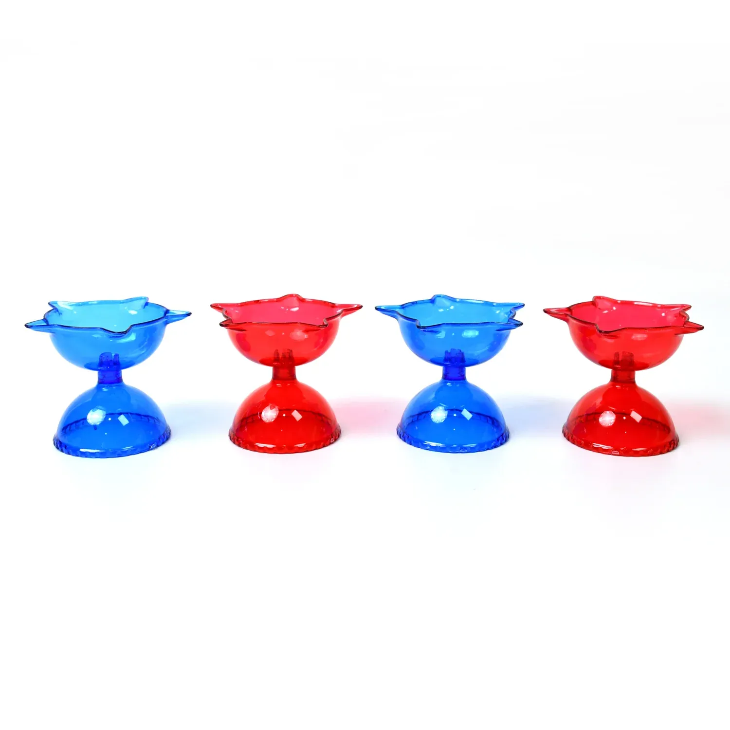 Reflection Diya Set – Multi-Shape Colourful Candle Cups | Indo Glow - Detailed Feature View 5