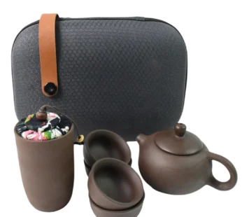 Portable 6-Piece Kung Fu Tea Set with Travel Bag