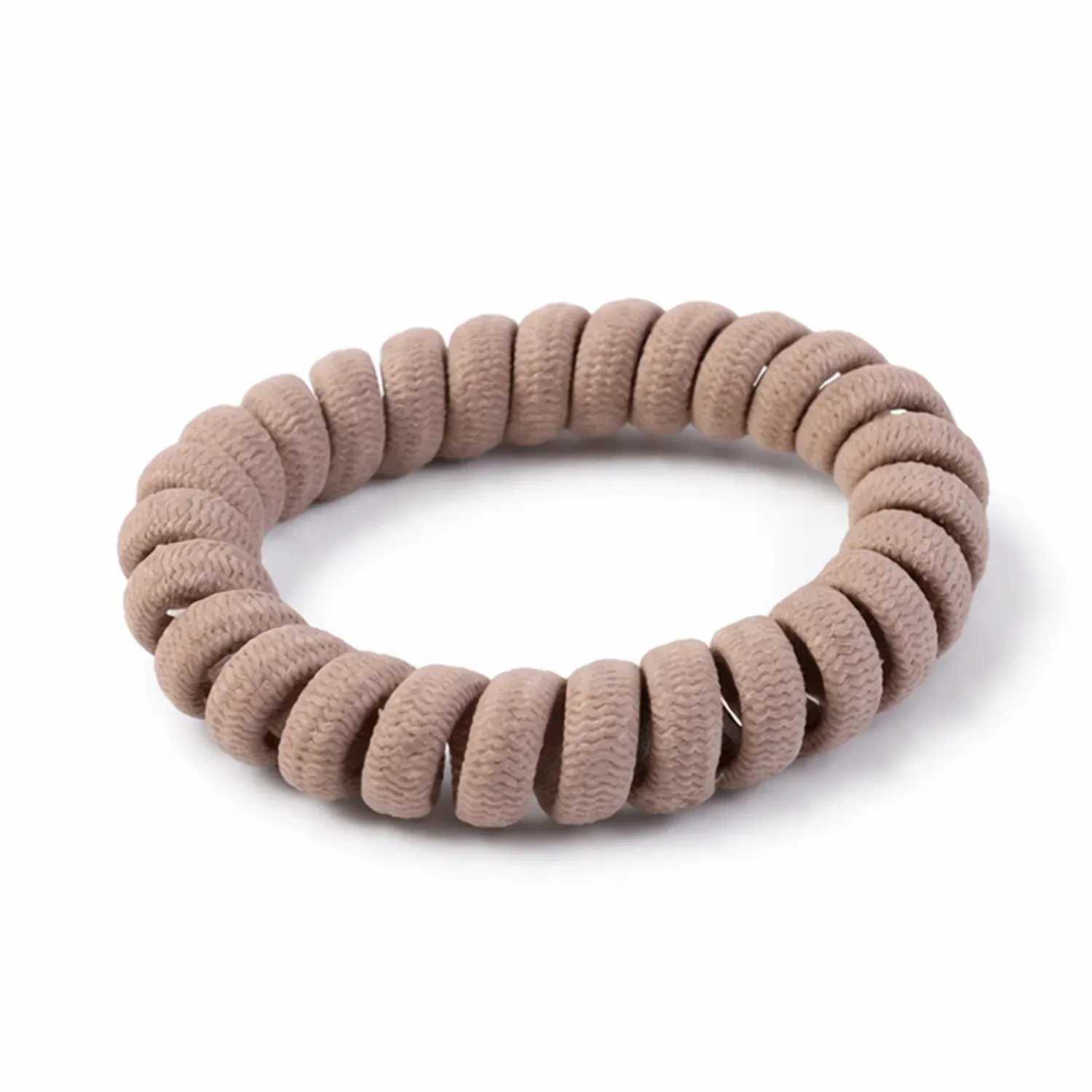 Soft Stretchable Spiral Coil Hair Band - No Crease, 1 Pc - Detailed Feature View 3