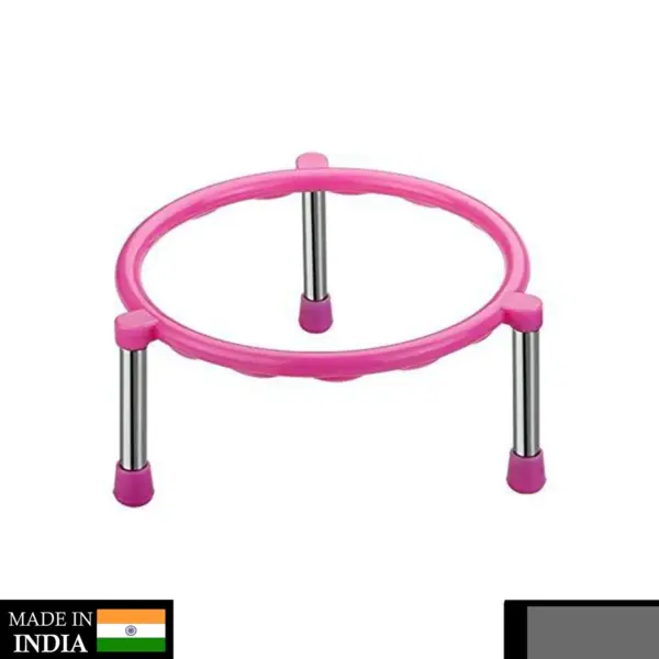 Stainless Steel Single Ring Matka Stand – Durable & Multipurpose