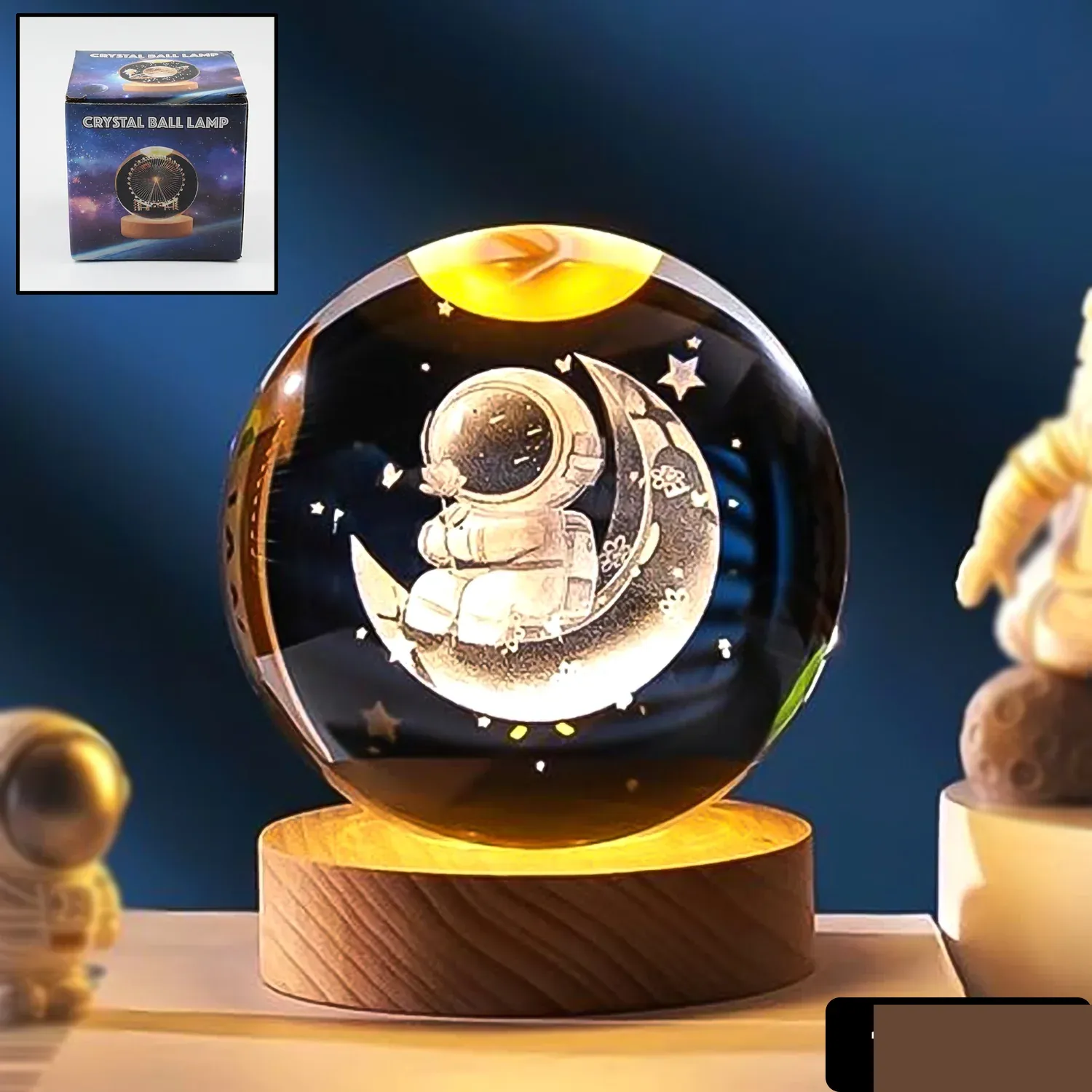 Astronaut Ball Night Light Lamp Decorative Lamp For Living Room Decor (1 Pc) - Detailed Feature View 4