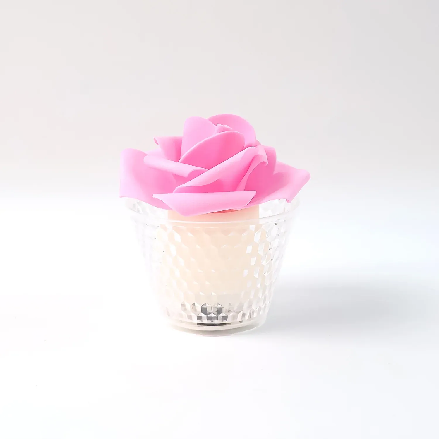 LED Rose Flower Flameless Tealight Candle Set – Elegant & Safe Décor - Detailed Feature View 4
