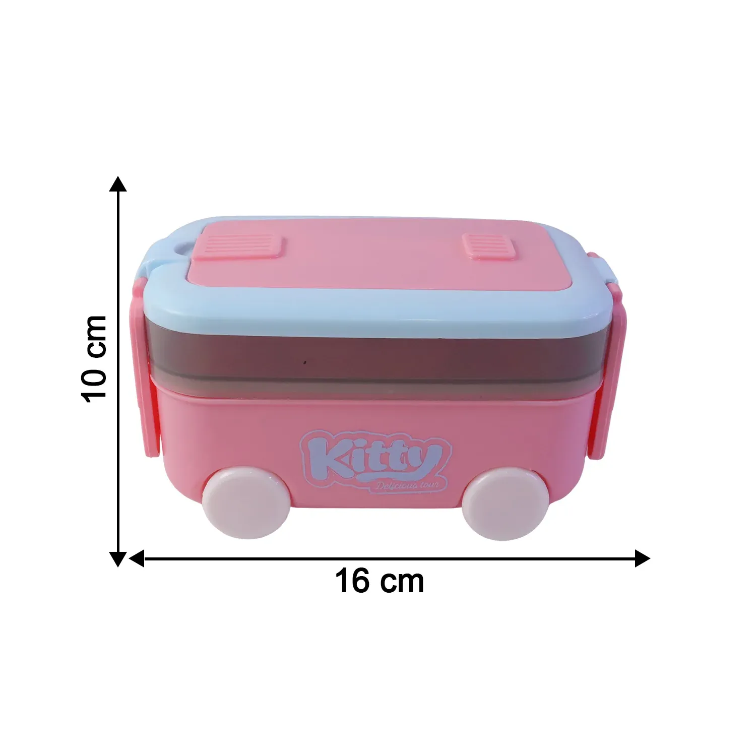 Kids Car Shape Lunch Box with Wheels – Fun and Leakproof Design - Detailed Feature View 5