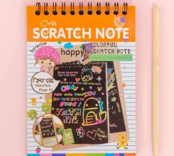 Rainbow Art Scratch Book – 10 Pages & Tool | Colorful Creations