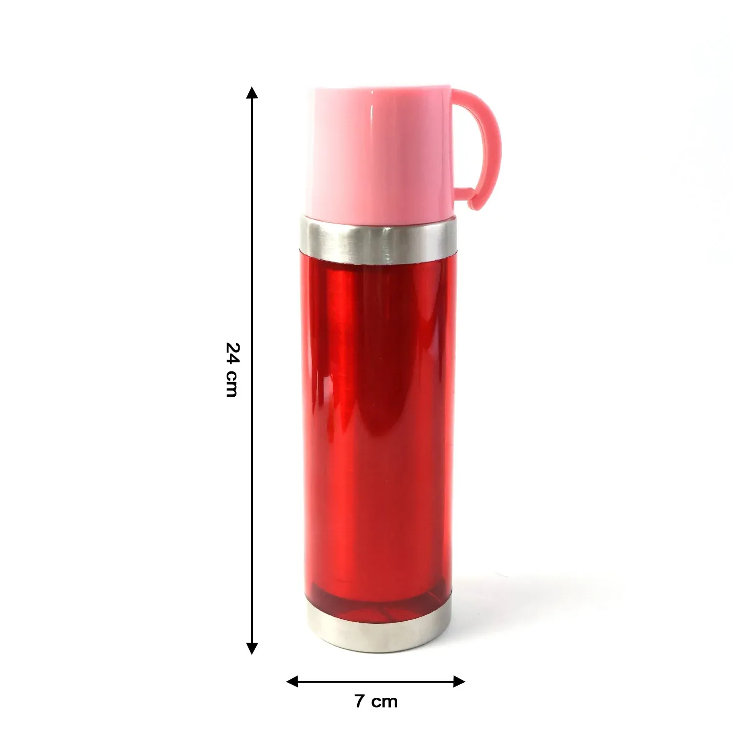 Insulated Travel Mug – Handle Lid & Stainless Steel Base 500ml - Detailed Feature View 6