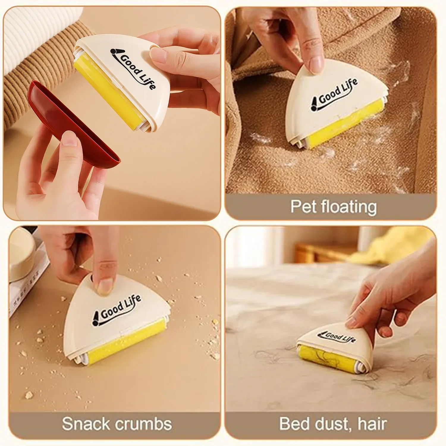 Reusable Small Lint Roller for Pet Hair & Fabric Cleaning - Detailed Feature View 6