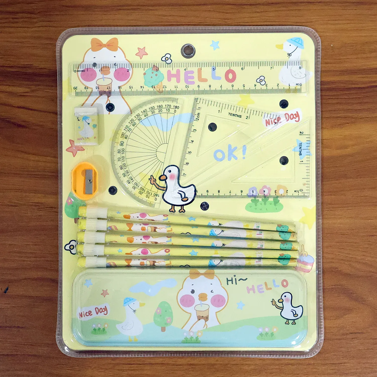 Cartoon Geometry Box Set – Fun & Organised School Supplies - Detailed Feature View 6