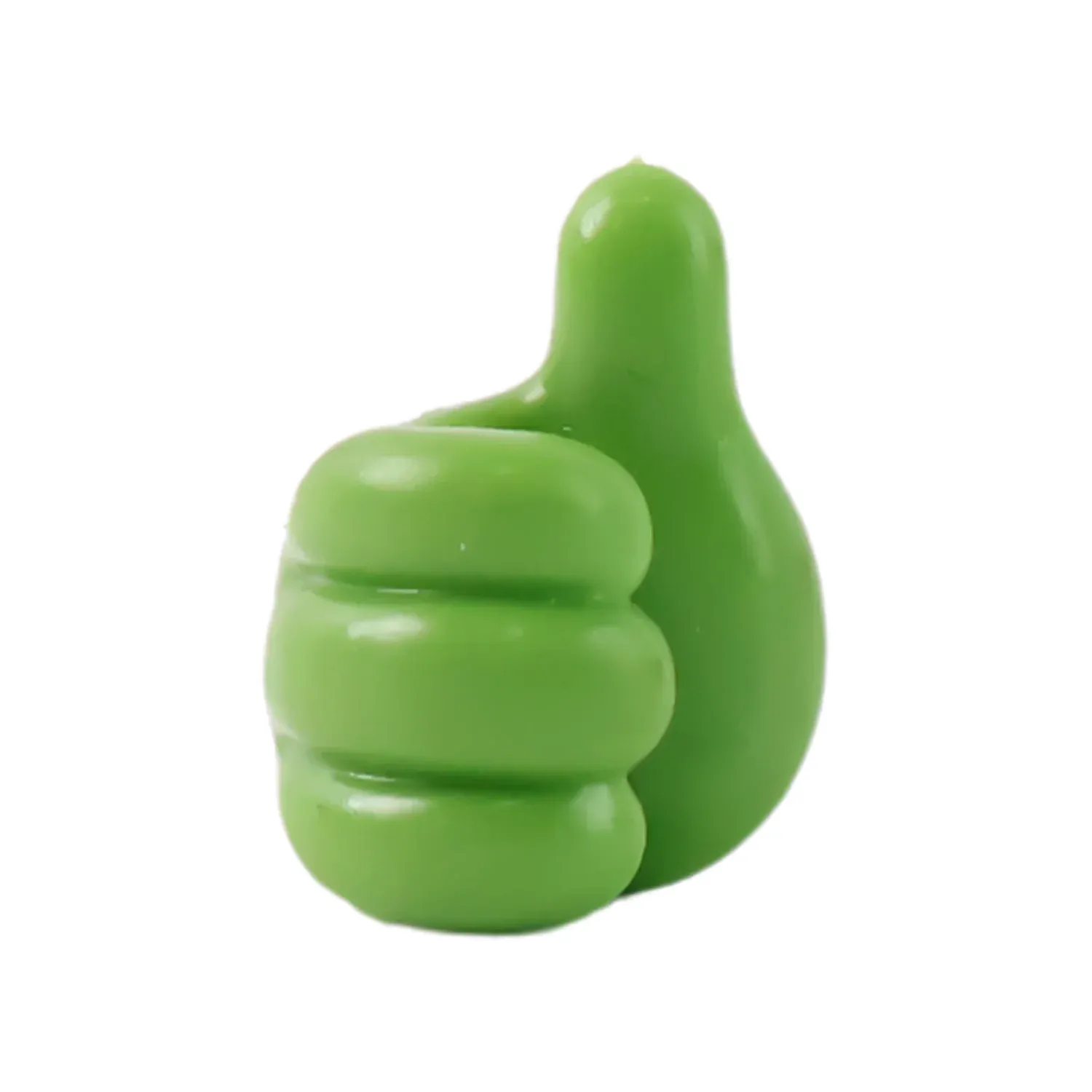 Green Hand-Shaped Wall Clip Holder for Keys & Cables - Detailed Feature View 4