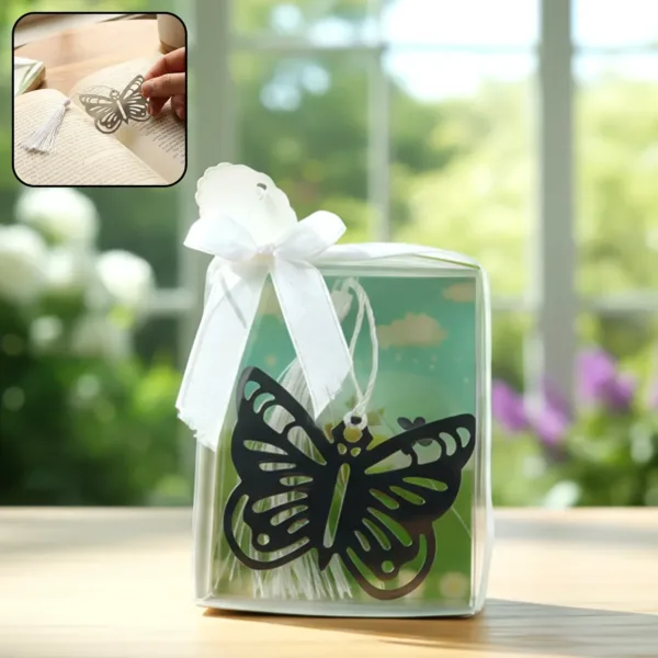 Butterfly Design Metal Bookmark – Elegant Reading Accessory