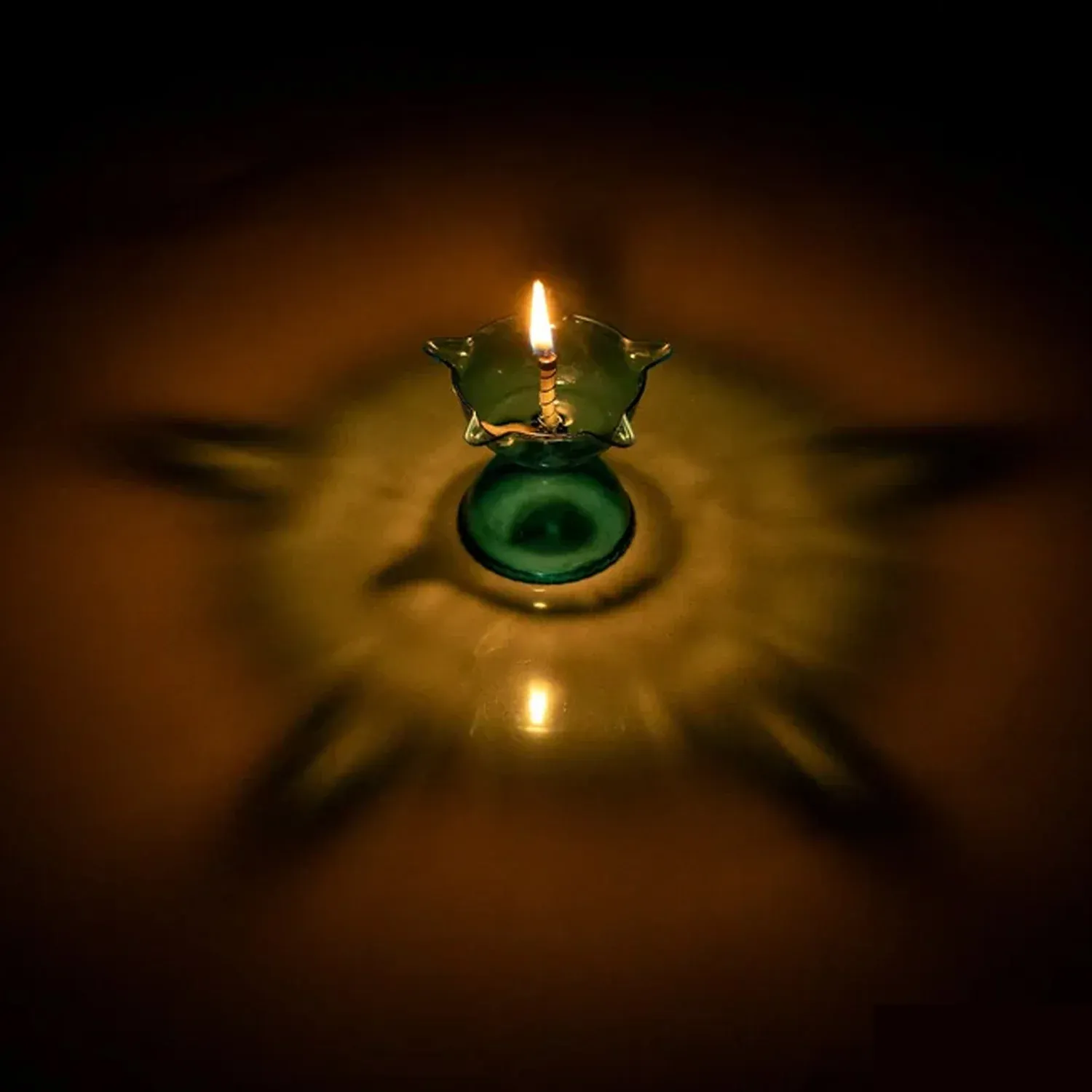 Reflection Diya Set – Multi-Shape Colourful Candle Cups | Indo Glow - Detailed Feature View 3
