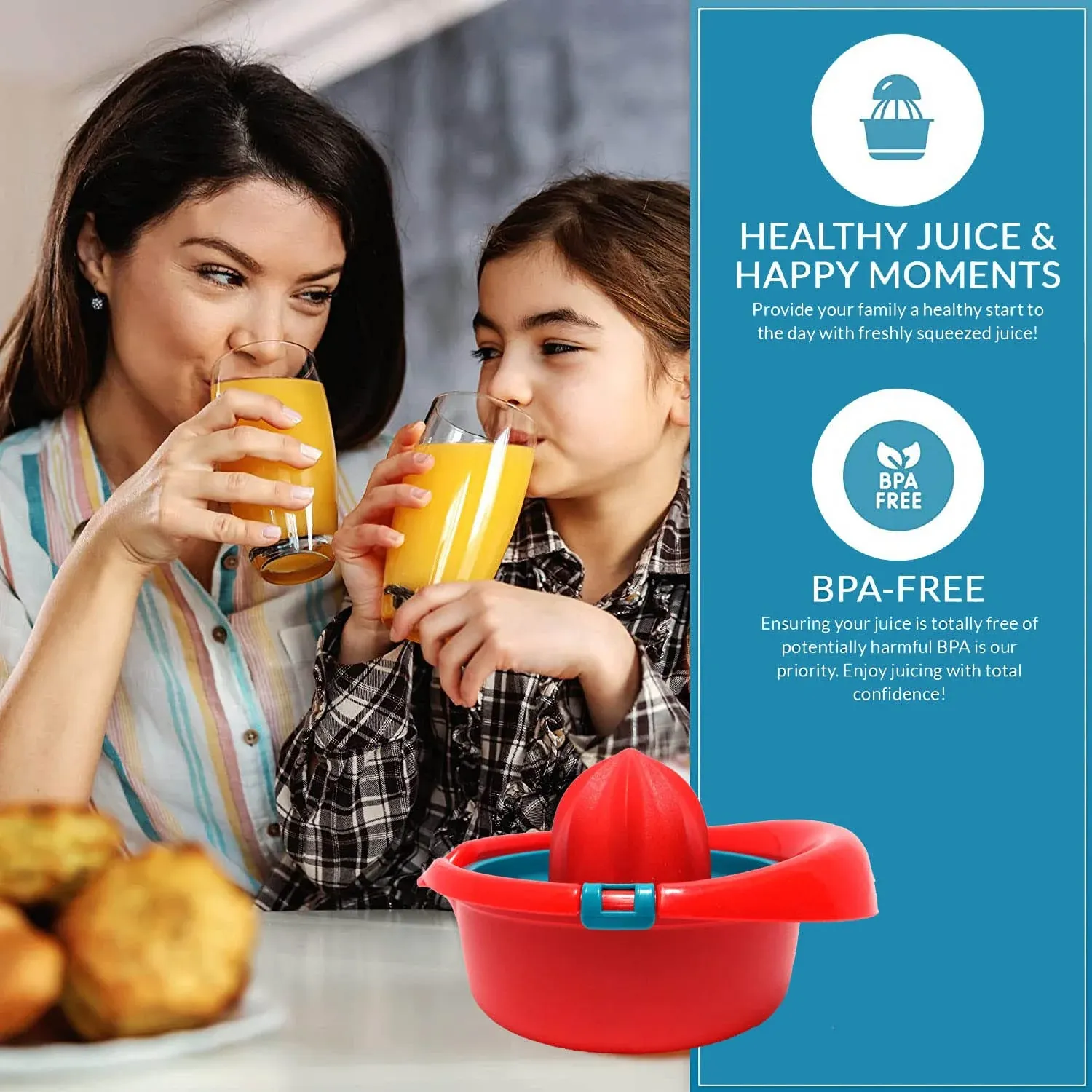 Orange Juicer Hand Press 300 ML – Durable & Easy to Clean - Detailed Feature View 4