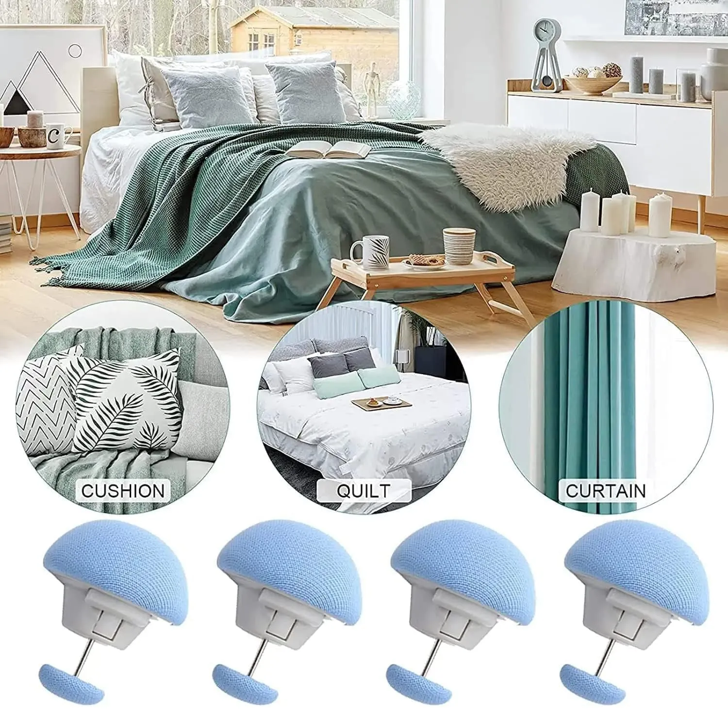 Premium Decorative Mushroom Upholstery Pins - 8 Pieces for Sofa & Furniture - Buy Online at Alikart