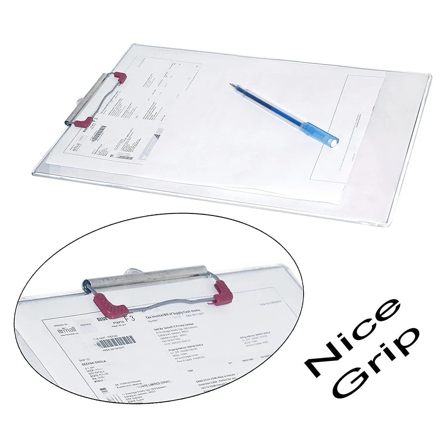 Transparent Premium Exam Pad with Centimeter Measuring Side for Students - Detailed Feature View 7